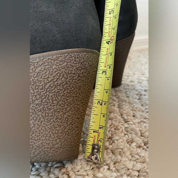 MIA Chaysee Charcoal Suede Wedge Bootie 10M, Can Wear Two Ways! - Picture 8 of 10